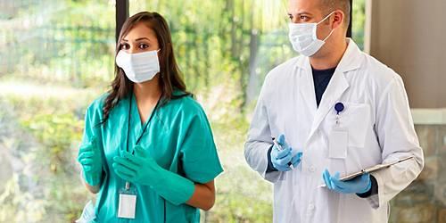 Healthcare professionals in PPE