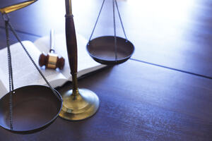 Scales and gavel, representing justice and the law